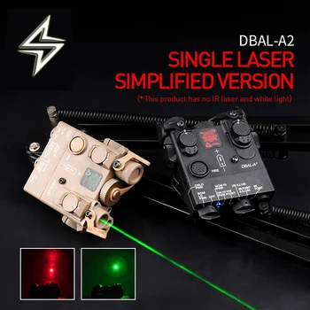 WADSN Tactical DBAL-A2 Красно-Зеленая Однолазерная инфракрасная прицельная пластина с двойным лучевым ассистентом и вспышкой белого света
