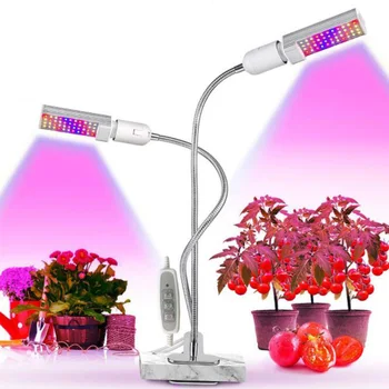 2x44 СВЕТОДИОДНЫЙ светильник для выращивания комнатных растений 5 В USB Таймер Фито лампа Лампы полного спектра красные, синие освещение для cultivo indoor growbox